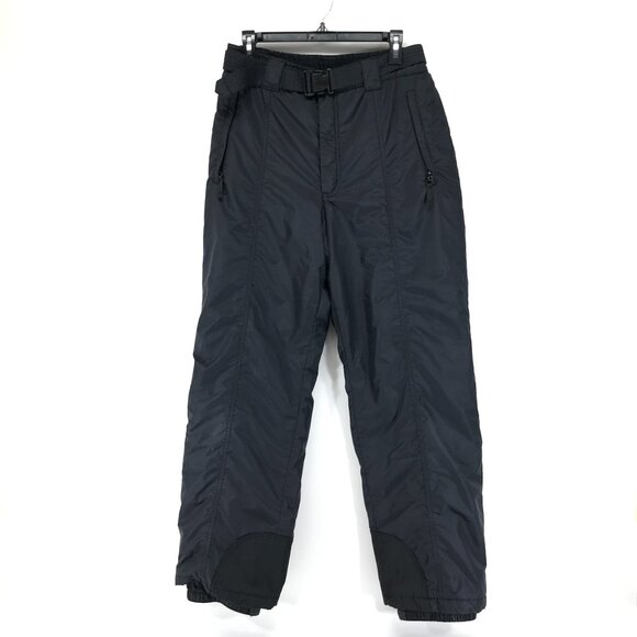 Vintage Columbia Insulated Ski Snow Pants Women's Large Black Winter Outdoor Y2K - Picture 1 of 14